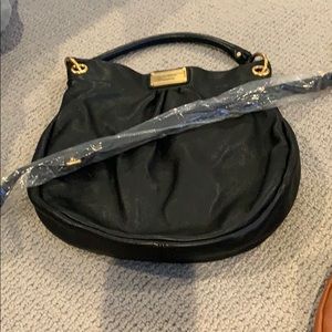 Black Leather Marc by Marc Jacobs Hobo